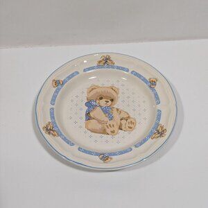 Tienshan Stoneware Teddy Bear Plate Dishwasher & Microwave Safe China
